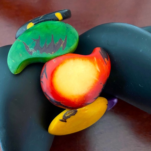 Jewelry - Colorful, bold and beautiful artisan Tagua nut bracelet